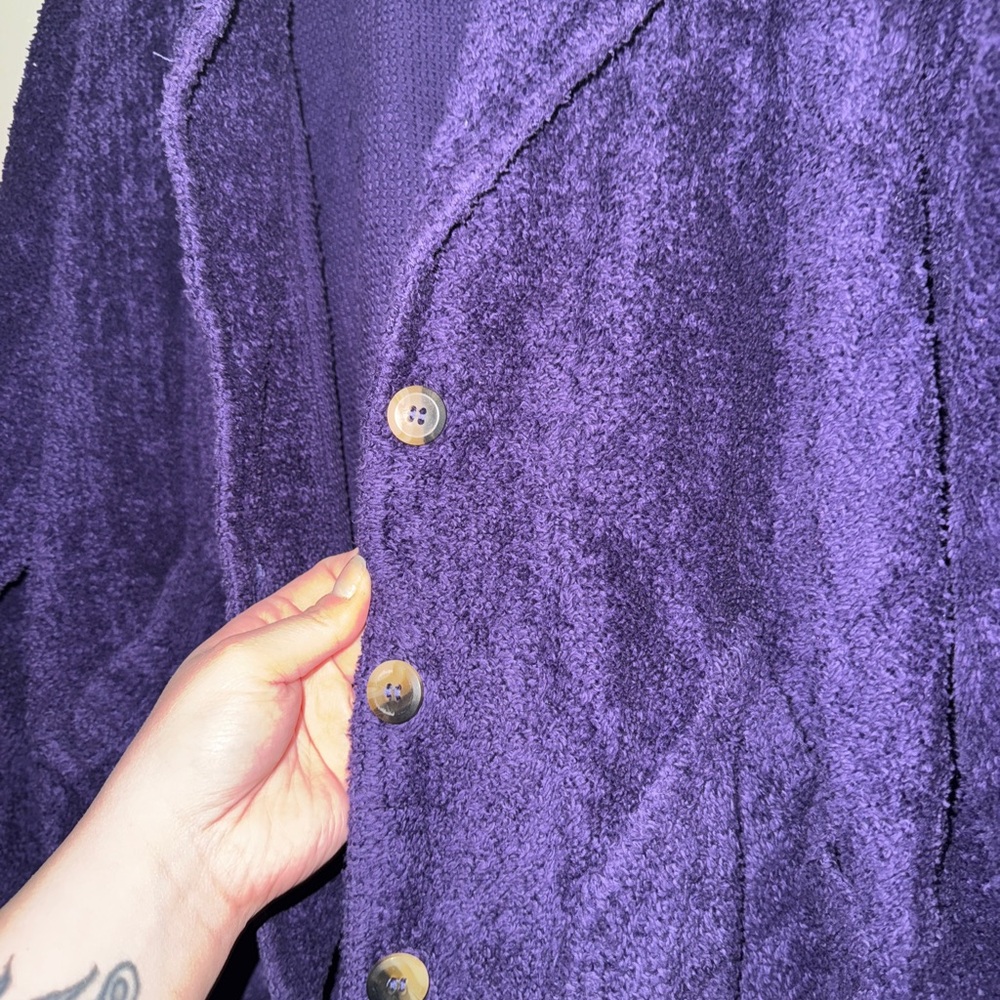 Purple Button Up Jacket - image 2